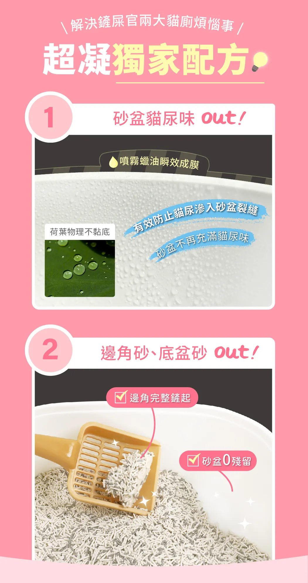 超凝小姐 不沾黏貓砂盆噴霧