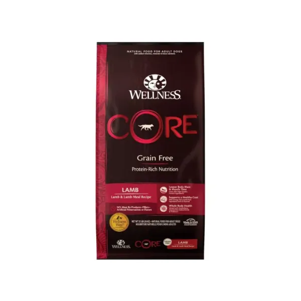 《寵物健康 WELLNESS》無穀成犬(羊)｜CORE無穀成犬｜新鮮羊肉｜狗顆粒乾糧