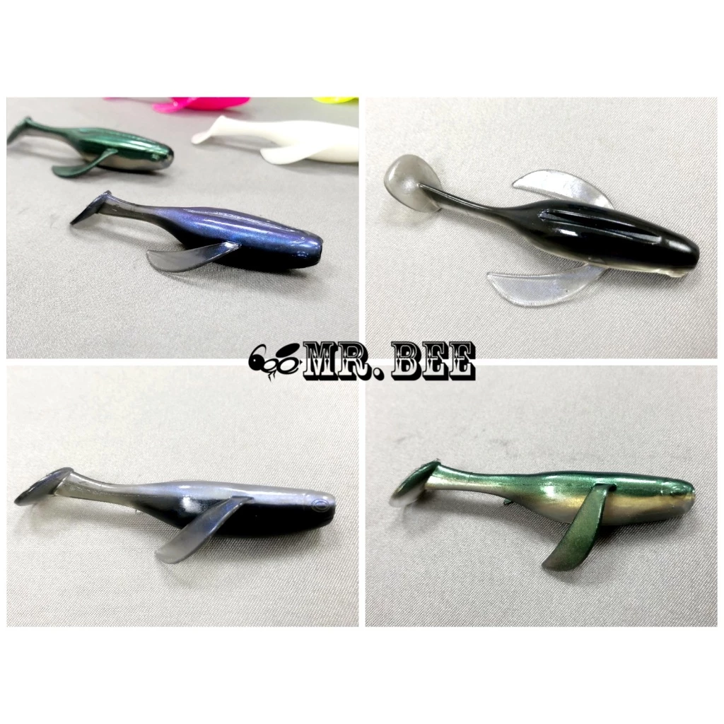 【LUREER】 MR.BEE蜜蜂先生 小飛魚軟蟲 1.5