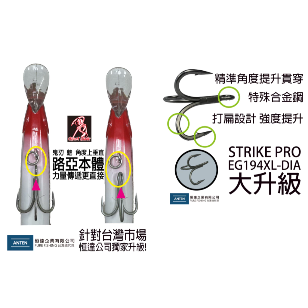 【LUREER】STRIKE PRO 熱銷款 EG-194XL-DIA 米諾 83克 破鋒 鬼刃鉤 路亞 米諾 岸拋