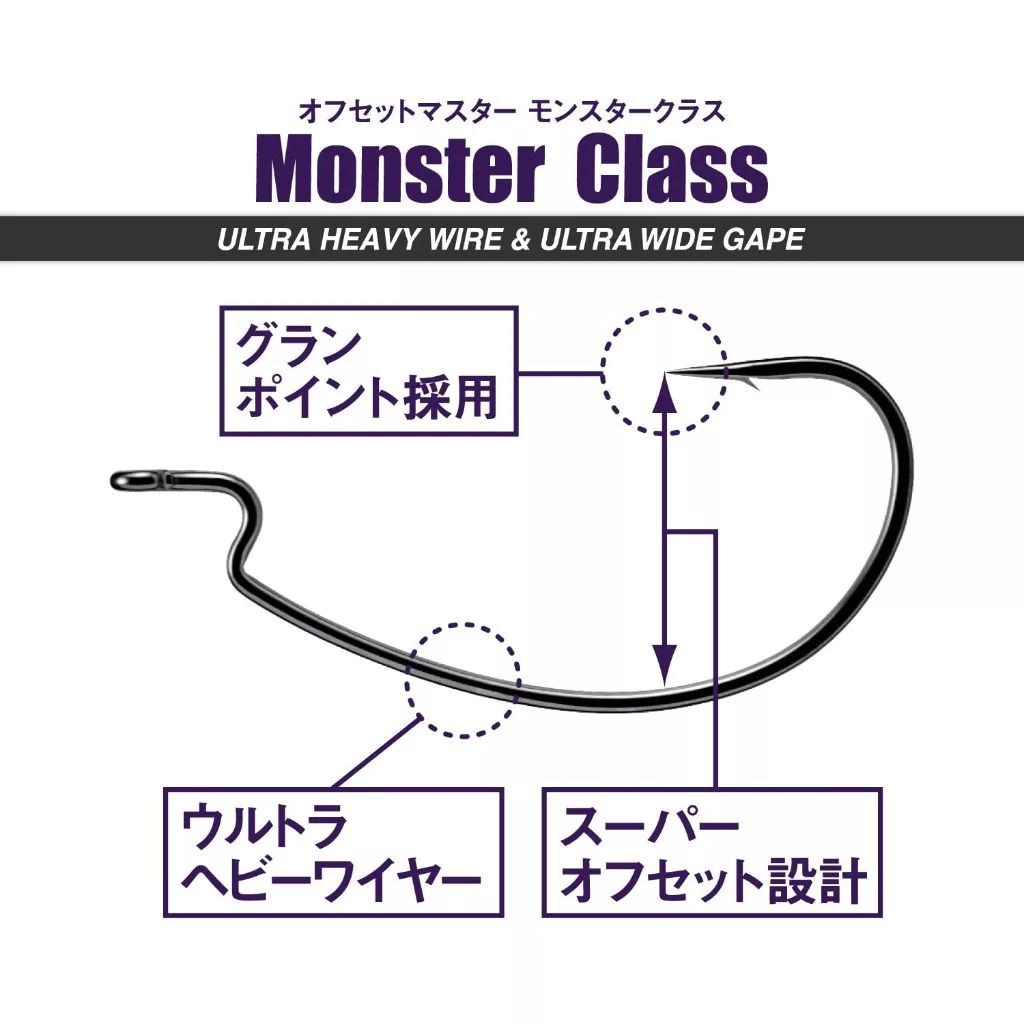 【LUREER】 VARIVAS OFFSET MASTER MONSTER CLASS 曲柄鉤 <怪物級> 黑鱸 魚虎