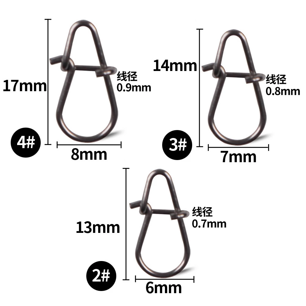 【LUREER】葫蘆型別針 散裝1入 0#-4#高品質 304不鏽鋼 快速別針 路亞 別針 換餌 米諾 軟蟲 鉛筆 鐵板