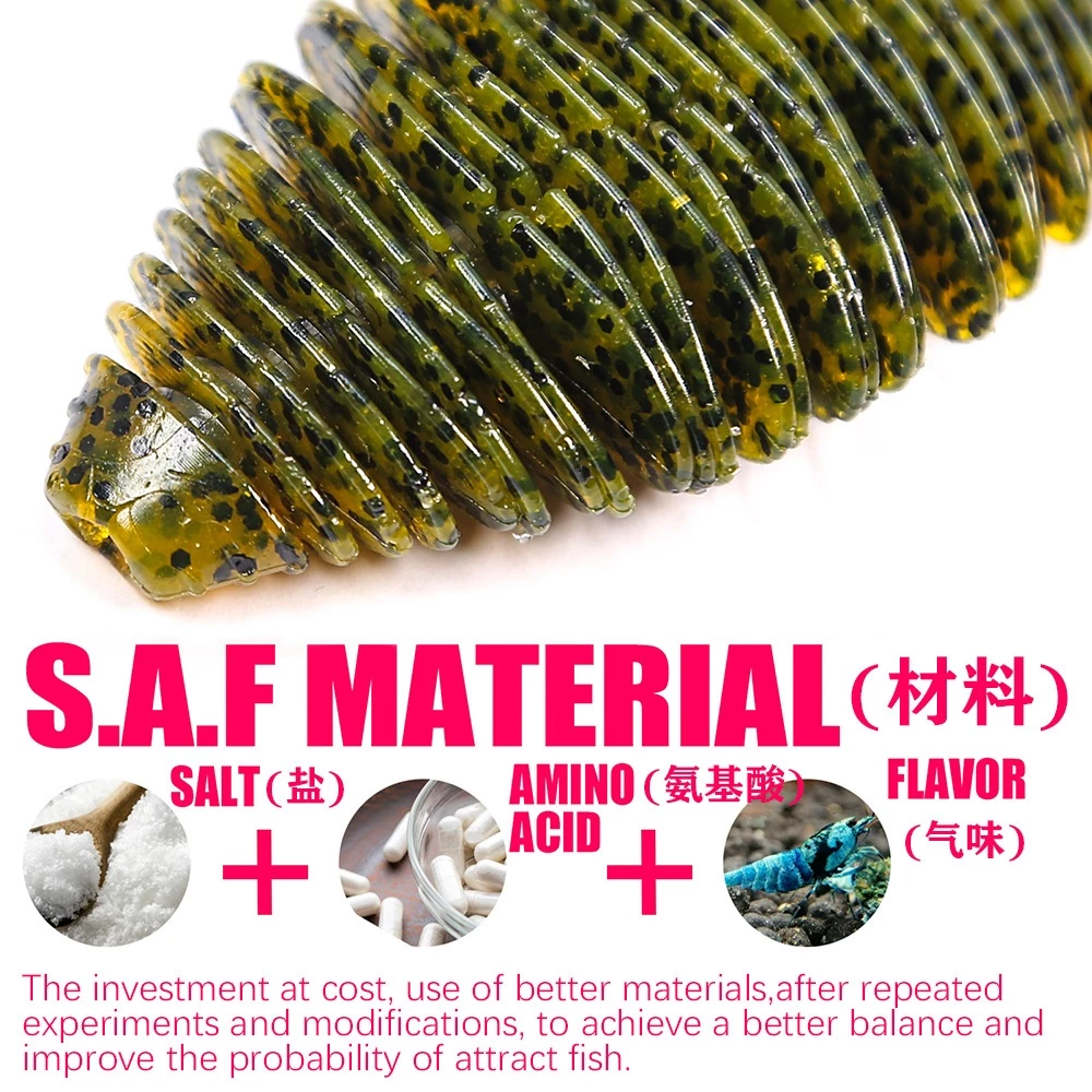【LUREER】 PEAK 風箱蟲 75mm 加味 加鹽 高比重 路亞 黑鱸 管池 加州鱸魚 無鉛 德州 軟蟲