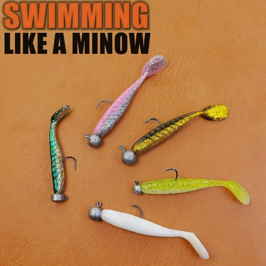 【LUREER】 Mr jigginG 大斜度寬T尾軟蟲 <斜螺紋擾流設計> 5.5 / 7.5 公分 軟蟲 T尾
