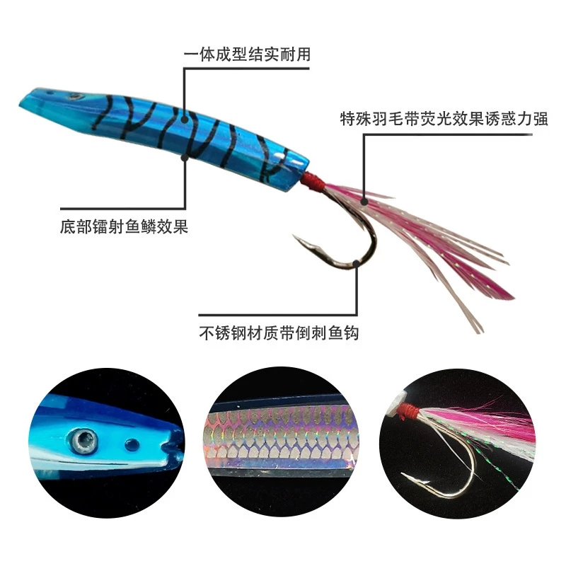 【LUREER】 弓角 50mm / 63mm 2入盒裝 岸拋 鐵板 水球 飛扁 船釣 假餌 黃鰭鮪 紅甘 阿兵哥釣組