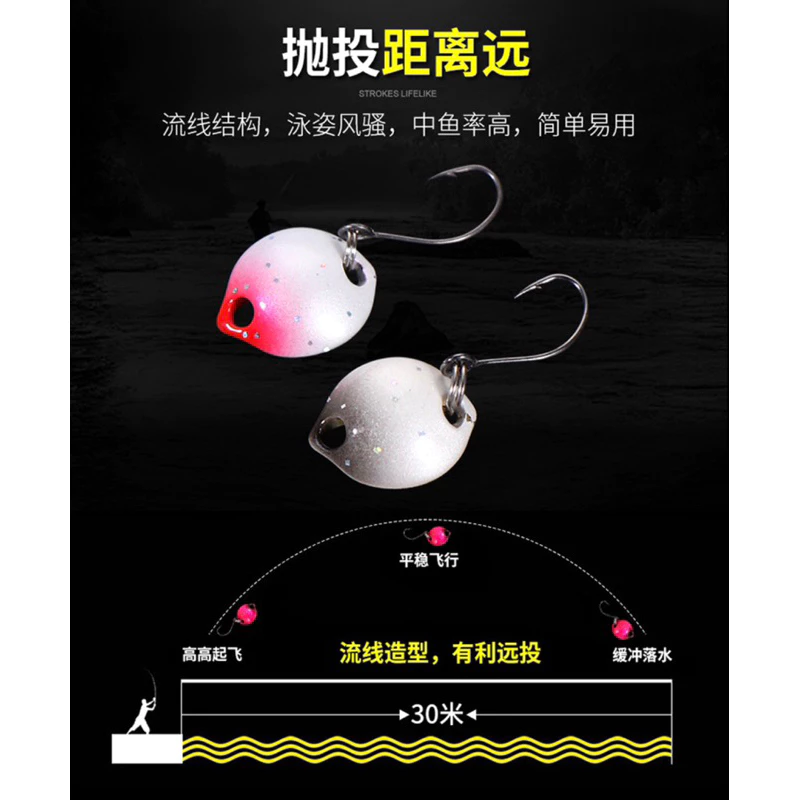 【LUREER】 銅製 瓢蟲亮片 微物專用 1.8克 迷你亮片 spoon 微拋 馬口 路亞 假餌 溪流 溪哥