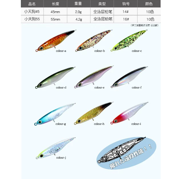 【LUREER】 日系 SINKING PENCIL 55S 震顫鉛筆 4.2克 全新設計 沉水顫沉 鉛筆 路亞 捲仔