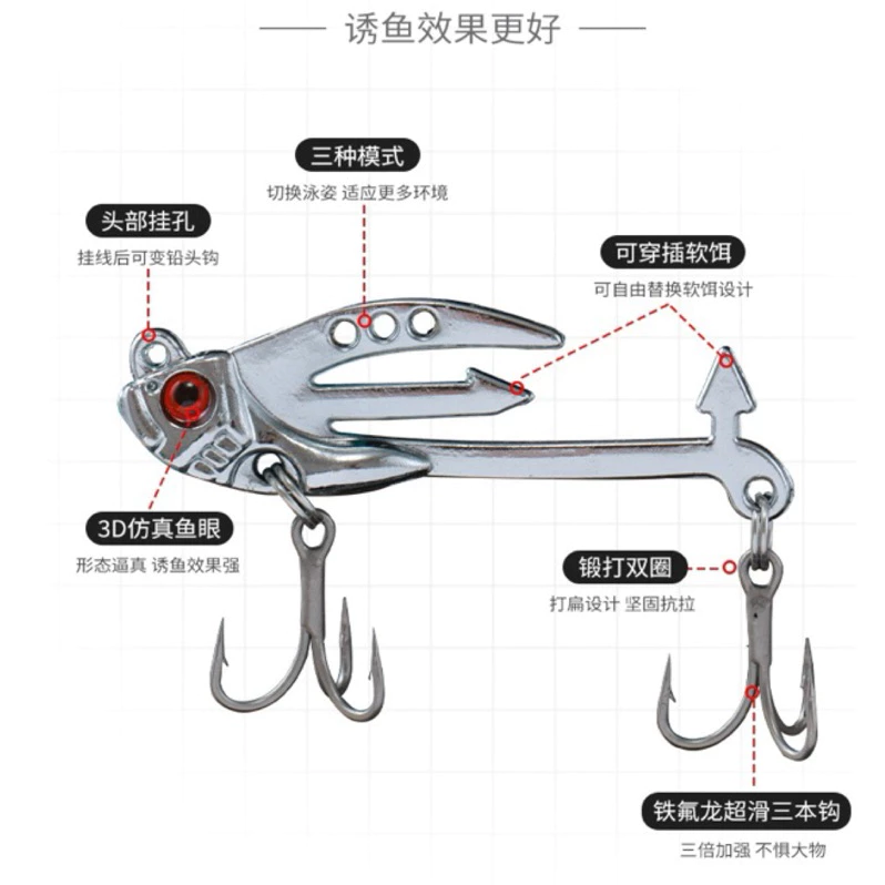 【LUREER】 T尾軟蟲 VIB 顫泳 5/7/10克 全新設計 路亞 軟蟲 VIB