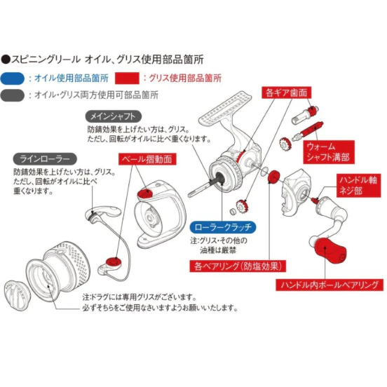 【LUREER】 SHIMANO 專用潤滑油 SP003H <保養噴霧組> 頂級指名專用油 捲線器 保養