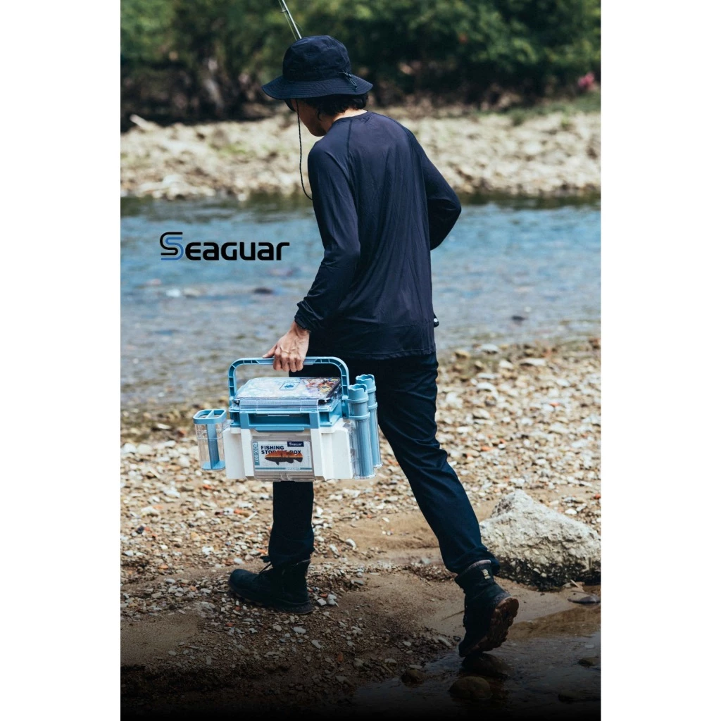 【LUREER】 SEAGUAR 多功能 路亞工具箱 <附置竿架*2+外掛置物盒*1> 置物箱 路亞箱 管池 船釣
