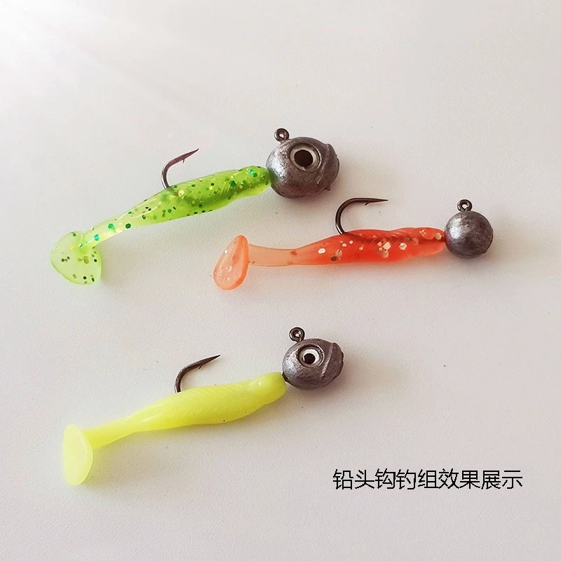 【LUREER】微物T尾軟蟲 極小3公分 一包20入 大小通吃 軟蟲 爆咬款 根魚 吻仔魚 路亞