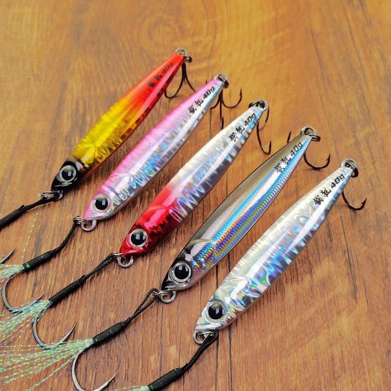 【LUREER】 Mr jigginG 截狂 高品質鐵板 <日本村田金箔鐳射塗裝> 搭配鐵板單鉤+三本鉤 鐵板 岸拋