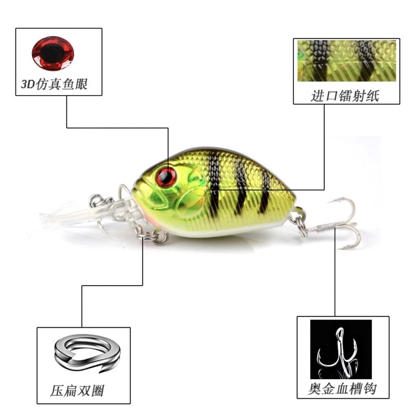 【LUREER】 日系小胖子 7克 精緻塗裝 浮水 crank 小胖 路亞 米諾 浮水