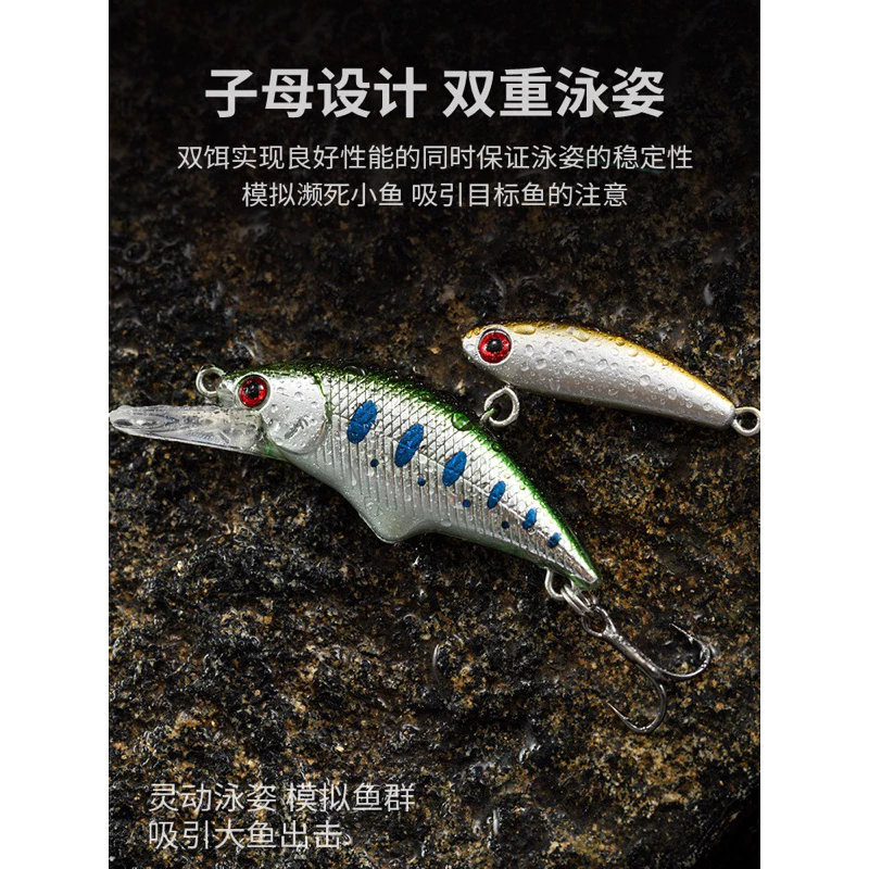 【LUREER】 雙鯊沉水米諾 5.5克 雙重泳型 全新設計 米諾 微物 路亞 捲仔 三間 遠投
