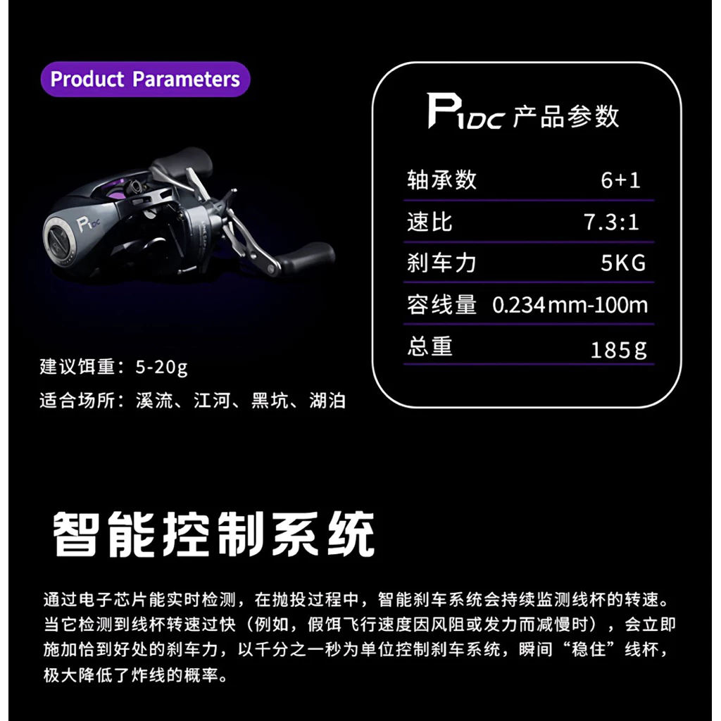 【LUREER】 TAKUMA 塔庫馬 P1 DC 電子智能煞車 雙軸捲線器 泛用 小烏龜