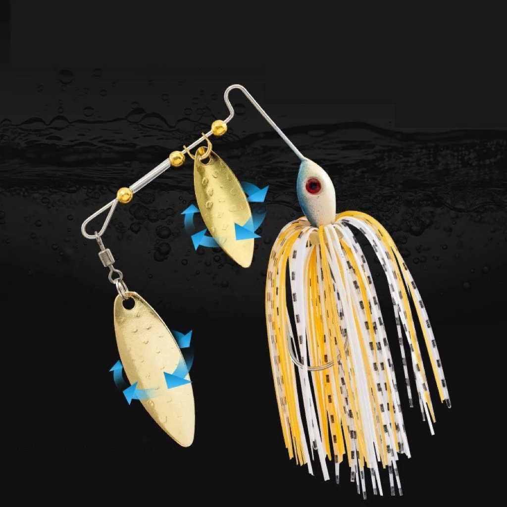 【LUREER】 雙柳葉型 複合式亮片 13/17克 SPINNER BAIT 路亞 雷強 泰國鱧 黑鱸
