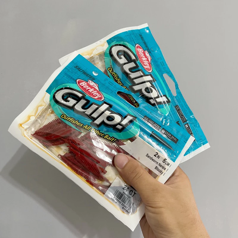 【LUREER】 Berkley Gulp 2” 臭蟲 有汁入味沙蟲 24入 貝克力 根魚 根釣 軟蟲 路亞 釣魚用