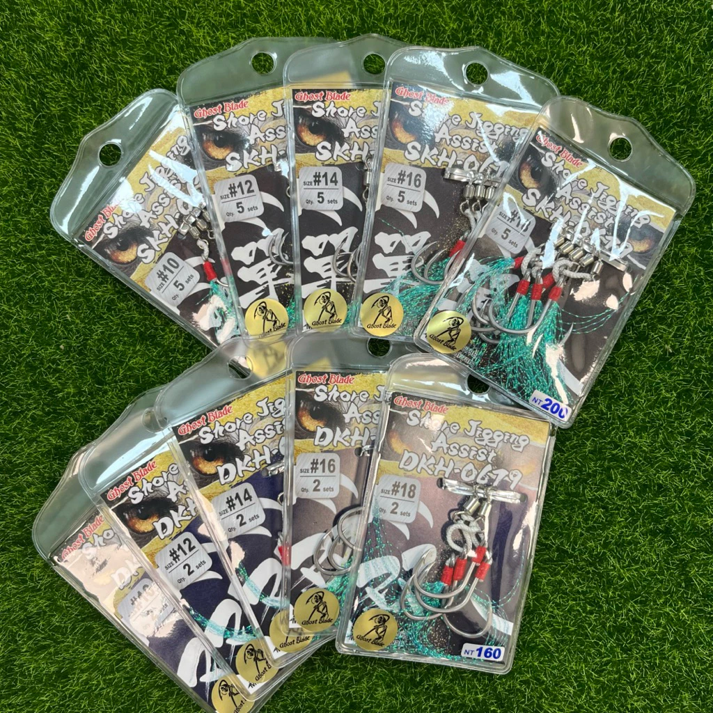 【LUREER】GHOST BLADE 鬼刃 S/D KH-0679岸拋鐵板單/雙鈎組 鐵板鉤 雙鉤 單鉤 路亞 岸拋