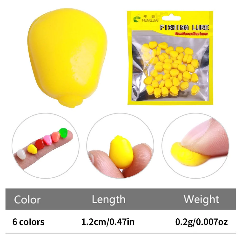 【LUREER】浮水玉米 50入裝 <加味玉米香> 仿玉米軟餌 假玉米 吳郭魚 鯉魚 出水口好用 微物 路亞