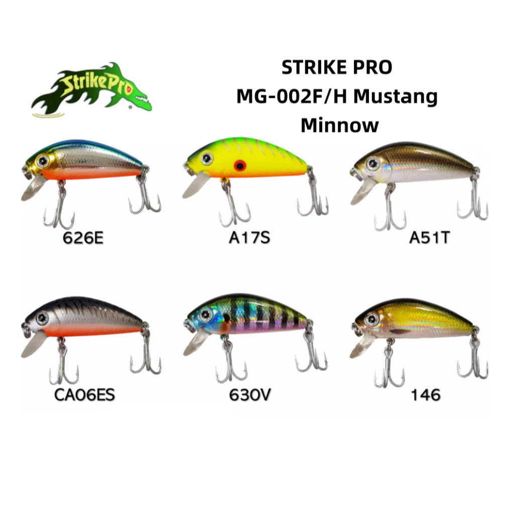 【LUREER】STRIKE PRO 熱銷款 MG-002F/H Mustang Minnow 米諾 路亞