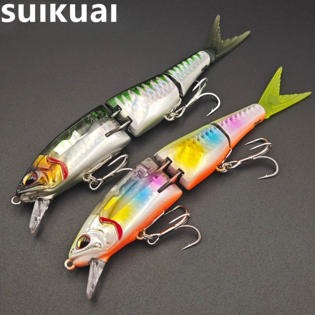 【LUREER】Suikai 多節米諾 21克 <閃光片+軟尾設計> 路亞 黑鱸 管池 大餌 多節魚
