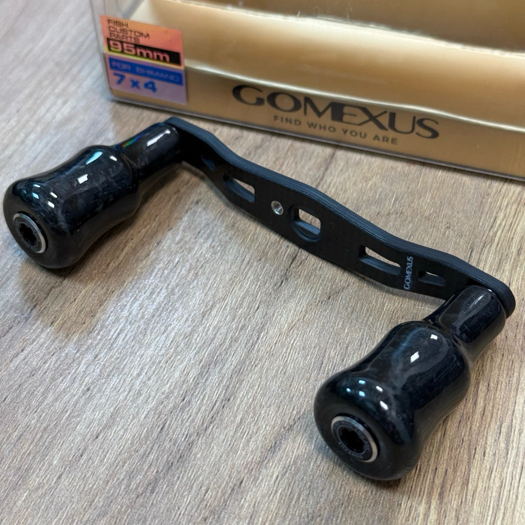 【LUREER】 GOMEXUS 小泰坦 95mm <碳纖握丸搖臂組> 捲線器改裝 小烏龜 大龜 雷強