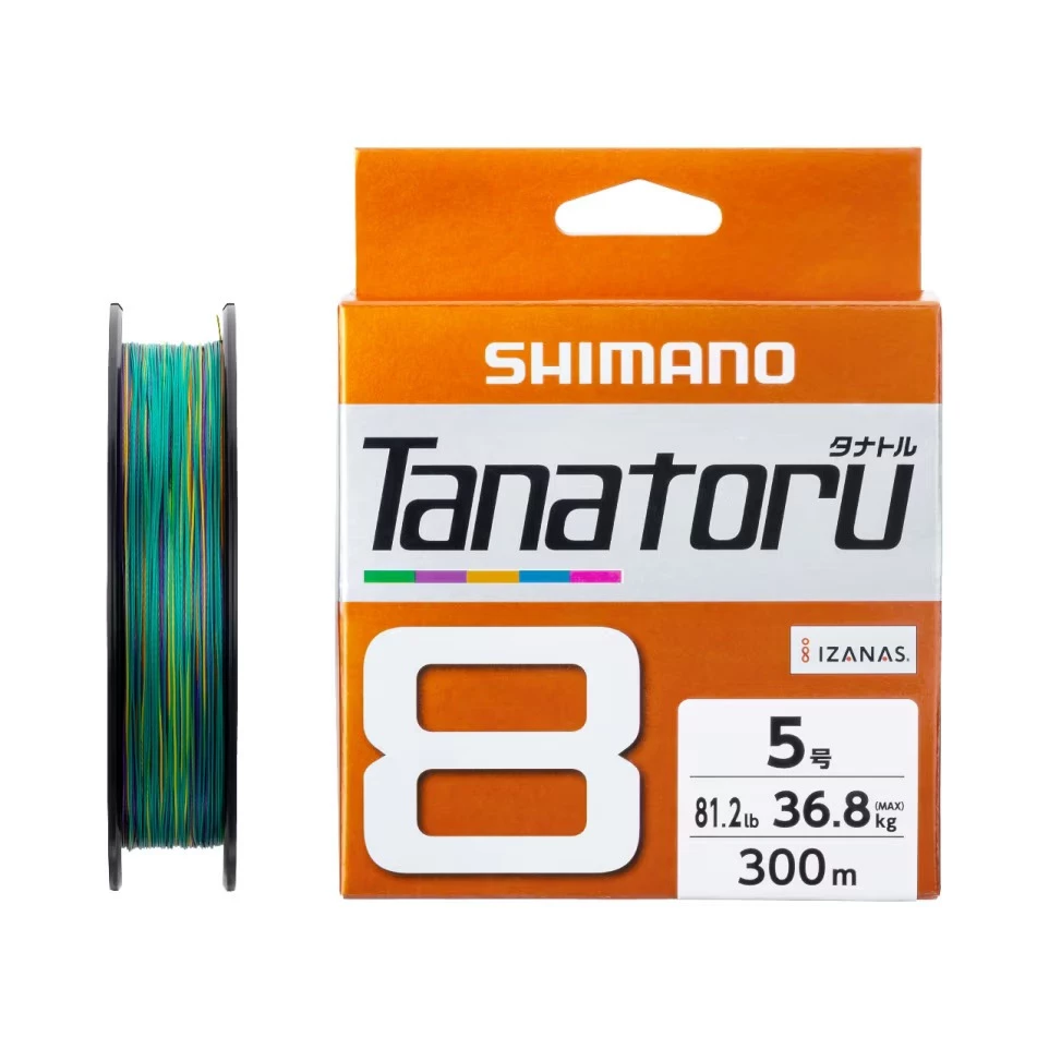 【LUREER】 SHIMANO Tanatoru 8 (五色 300M) PE線 X8 路亞 岸拋 船釣
