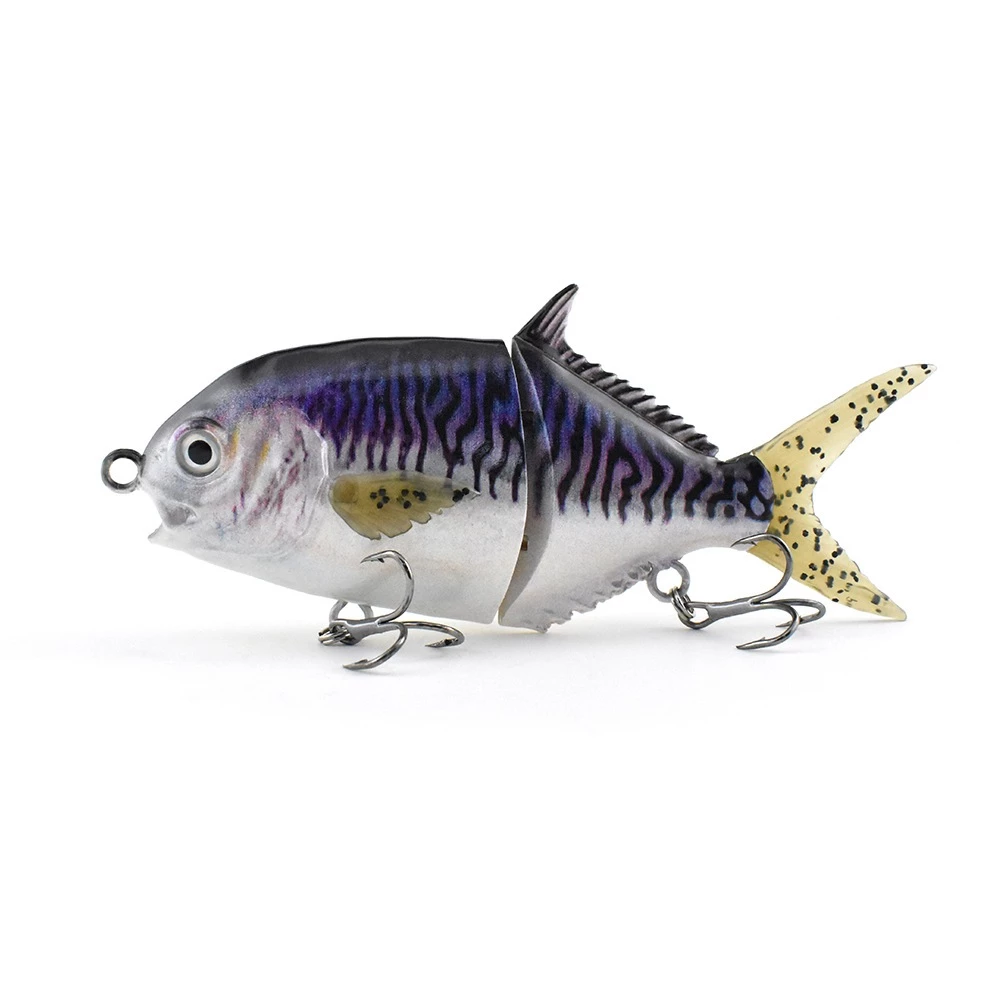 【LUREER】 牛港鰺 迷你GT 雙節魚 44克 <金屬連接設計> 路亞 管池 黑鱸 石斑 百甲
