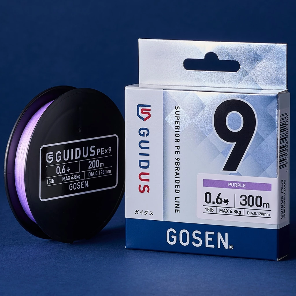 【LUREER】 GOSEN GUIDUS PE X9 紫色 150/300M <日本製> 路亞 9編 PE線 泛用