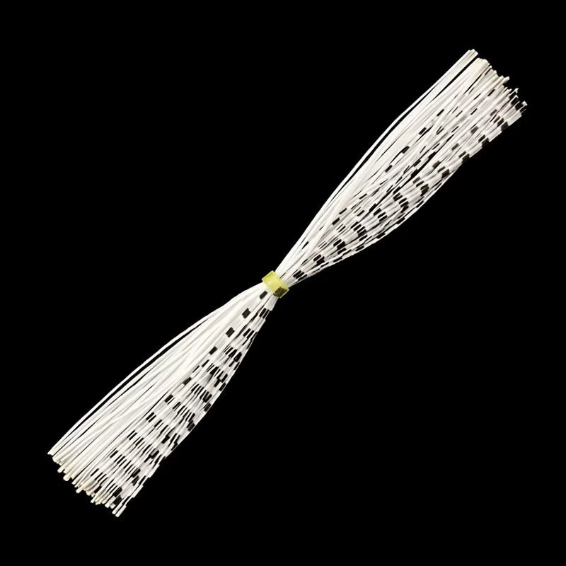 【LUREER】 高品質 硅膠絲 40條/束 鬍鬚 DIY 手綁 自製鉤 硅膠絲 鐵板鉤 複合式亮片 鬍鬚佬 黑格 膠裙