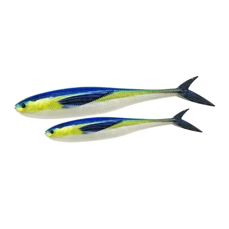 【LUREER】 3D仿生鮁魚軟餌 6.5 / 12.5 / 16公分 剪刀尾 《2入盒裝》高比重 軟魚 軟蟲 路亞