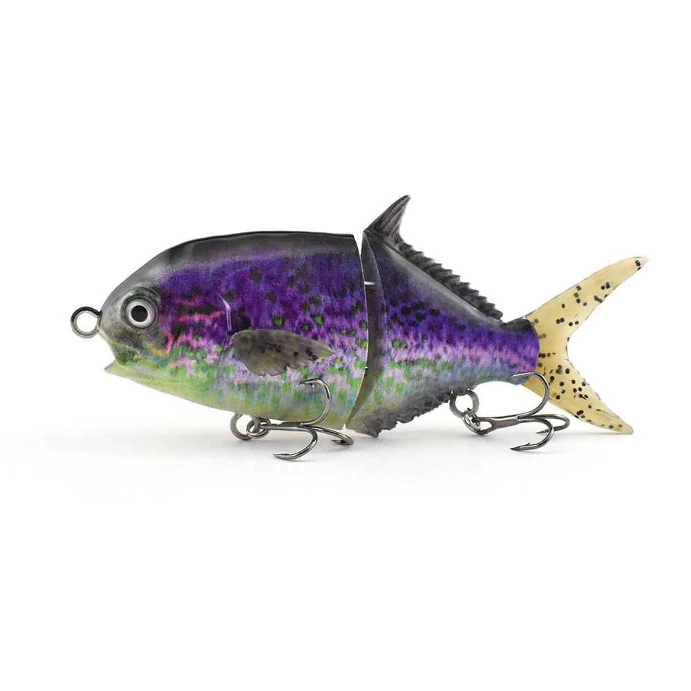 【LUREER】 牛港鰺 迷你GT 雙節魚 44克 <金屬連接設計> 路亞 管池 黑鱸 石斑 百甲