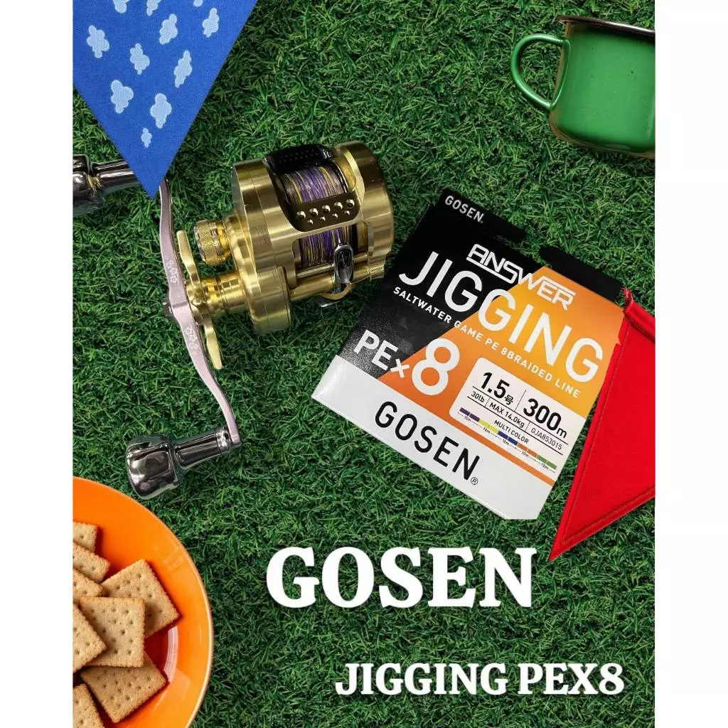 【LUREER】GOSEN ANSWER JIGGING PE×8 300m 五色線 <日本製> 岸拋 根魚 船拋 鐵板