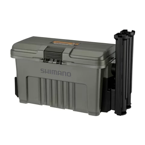 【LUREER】 SHIMANO 25 CS-001Y 多功能置物箱 可超取 <附竿架*2+收納盒> 可坐 路亞箱 船釣