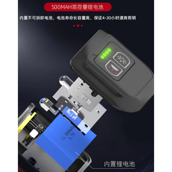 【LUREER】 超亮COB 充電式頭燈 夾帽式 / 頭戴式 <TYPE-C充電> 揮手感應 超輕量 手電筒 頭燈 夜釣