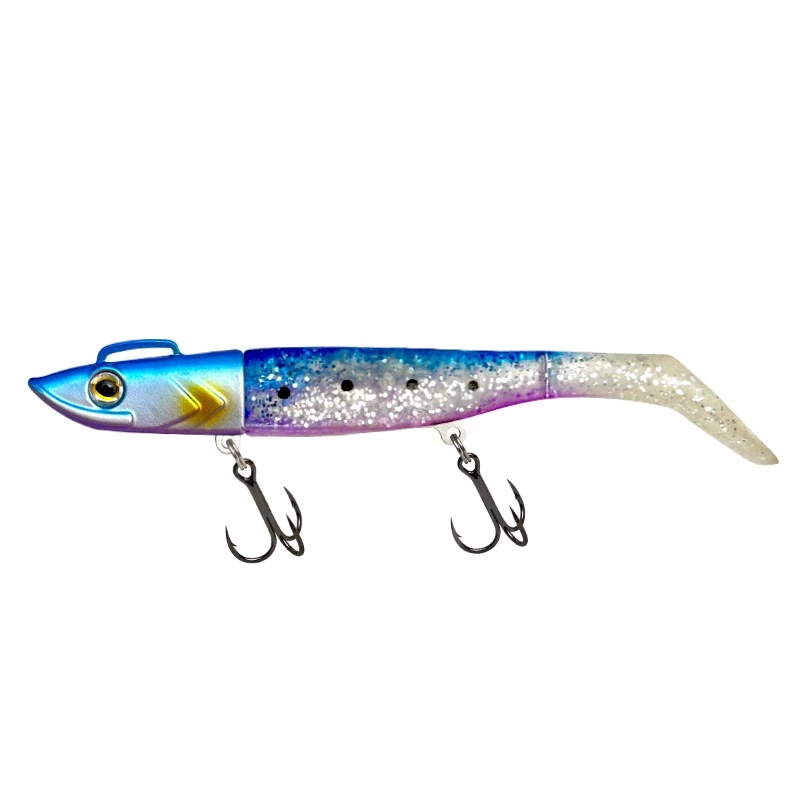 【LUREER】 大鉛頭T尾魚 30克 <岸拋白帶必備> T尾軟蟲 路亞 岸拋 白帶