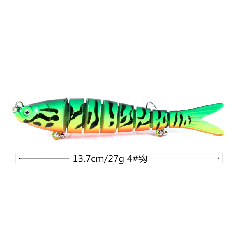 【LUREER】 長型 多節魚 8節 27克 遠投 路亞 魚虎 泰國鱧 鱸魚 米諾