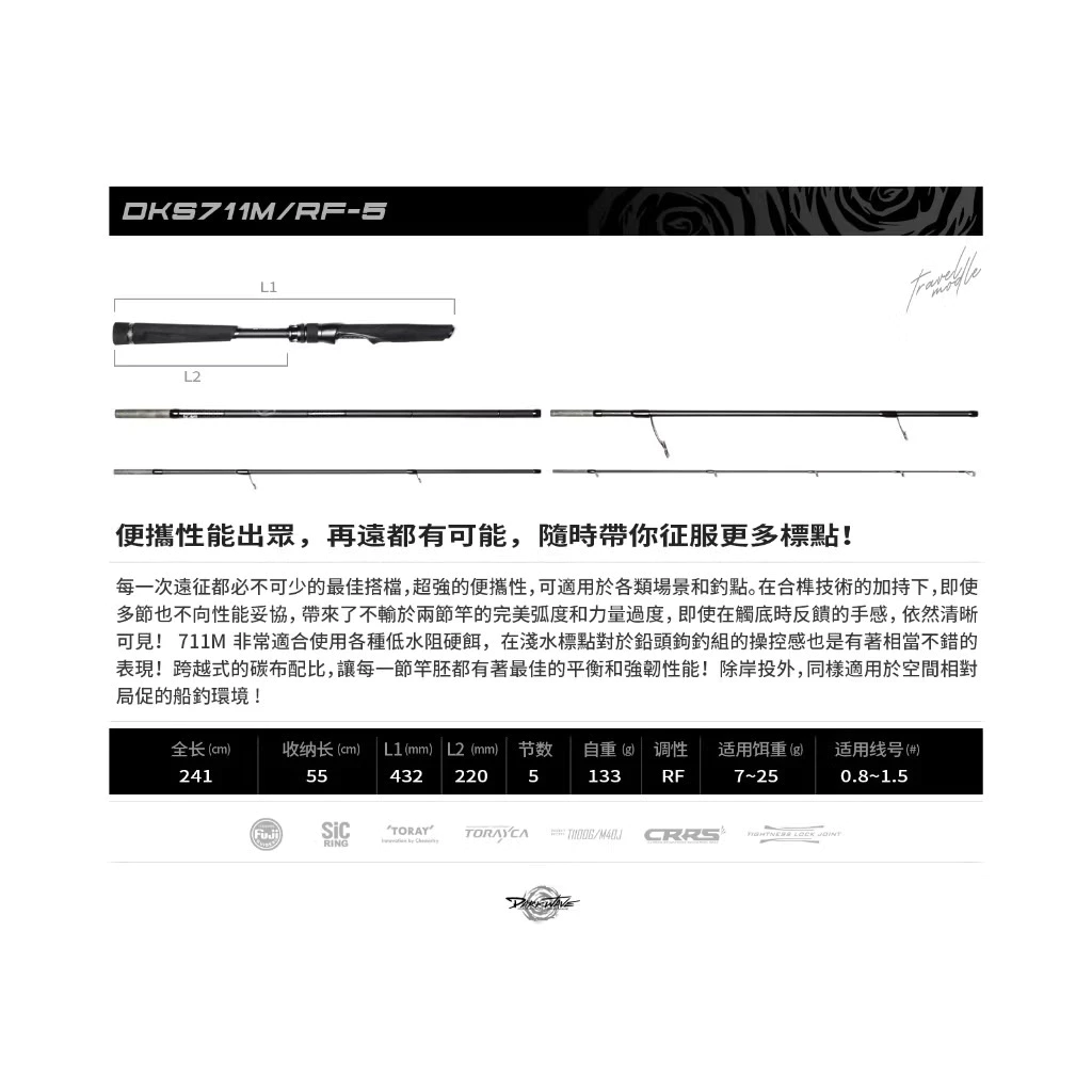 【LUREER】 VALOROUS 暗潮 DARK WAVE 海鱸竿 <Fuji SiC> 路亞 岸拋 旅竿