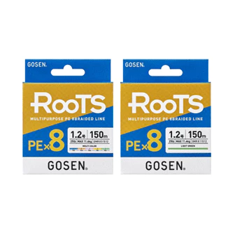 【LUREER】 GOSEN ROOTS PE線 X8 <日本製 最佳平衡PE線> 泛用 岸拋 黑鱸 根魚 路亞