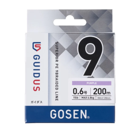 【LUREER】 GOSEN GUIDUS PE X9 紫色 150/300M <日本製> 路亞 9編 PE線 泛用
