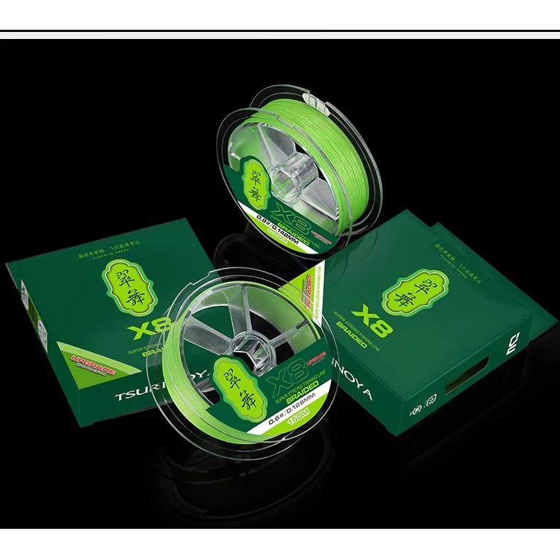 【LUREER】釣之屋X8 翠舞 PE線 150米 綠色 微拋 岸拋 根魚 耐磨 遠投 路亞 8編 母線 子線 PE