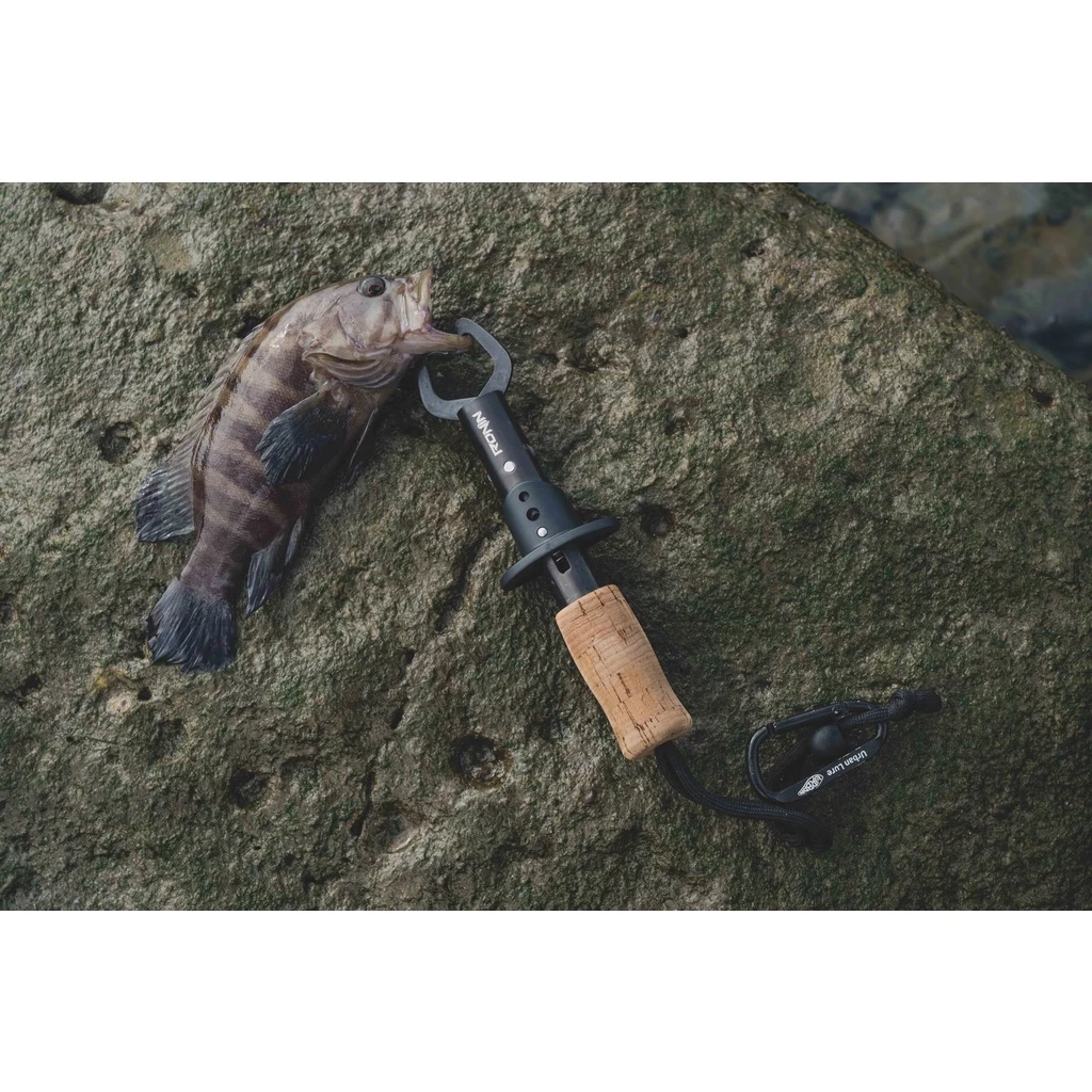 【LUREER】RONIN 黑鈦軟木把魚夾 Black Titanium Fish Grip 控魚器 夾魚器 夾魚鉗
