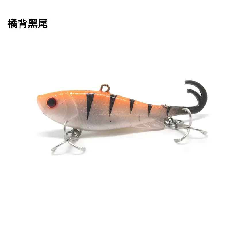 【LUREER】 雙捲尾 軟魚VIB 13克 《搭配血槽三本鉤》 捲仔必殺 路亞 軟蟲 VIB 軟魚 捲尾