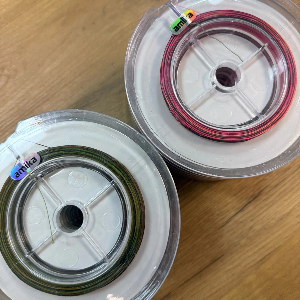【LUREER】AMIKA 暴力猿 迷彩/粉騷 8股36針 <碳纖維塗層> 耐磨PE線 100M 連結線 連盤線 船釣
