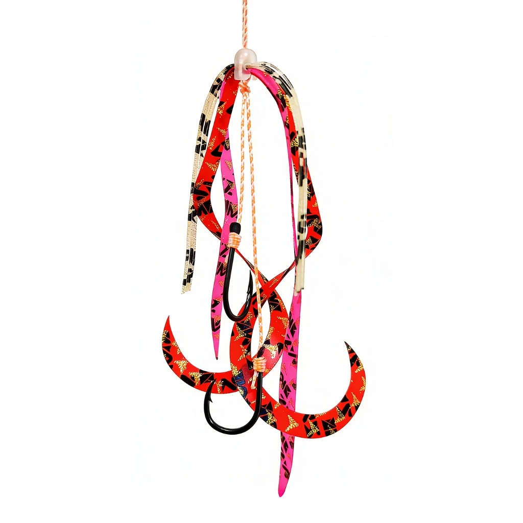 【LUREER】 SAME 莎美 武士鯛飄裙鉤組 2組裝 <綁好鉤組> 游動丸 船釣