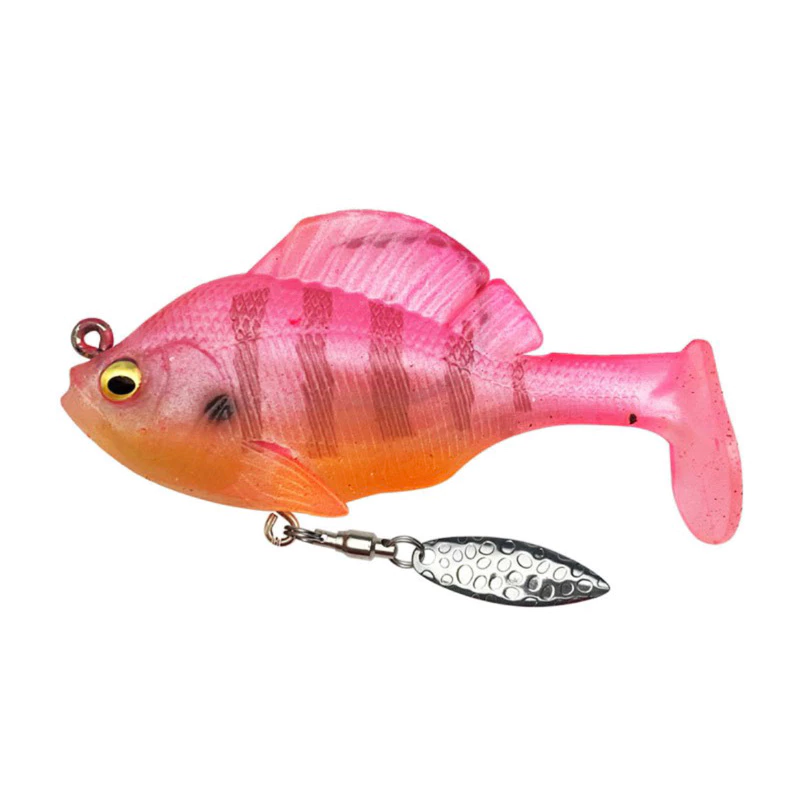 【LUREER】 T尾胖胖魚 10克 搖擺顫動 藏鉤設計 路亞 軟魚 T尾 黑鱸 海釣 遠投 亮片