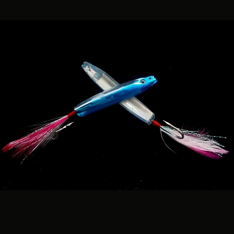 【LUREER】 弓角 50mm / 63mm 2入盒裝 岸拋 鐵板 水球 飛扁 船釣 假餌 黃鰭鮪 紅甘 阿兵哥釣組