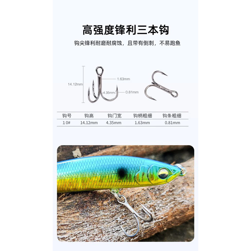 【LUREER】 微顫下沉鉛筆 8克/11.5克/16.5克 三克重挑選 遠投 沉水鉛筆 流線型
