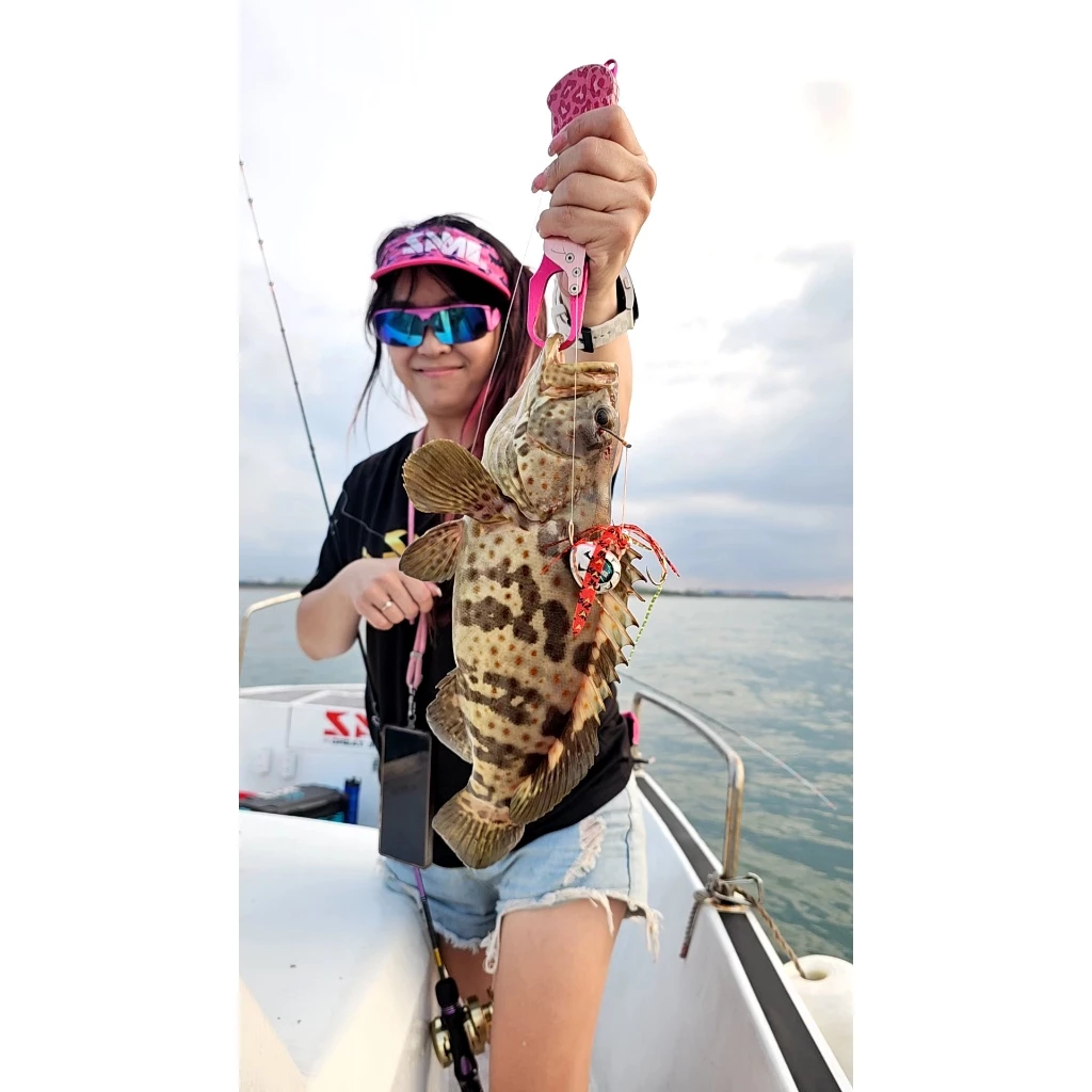 【LUREER】 SAME 莎美 武士鯛飄裙鉤組 <蝦味膠裙> 14# / 16# 游動丸 船釣 船鐵