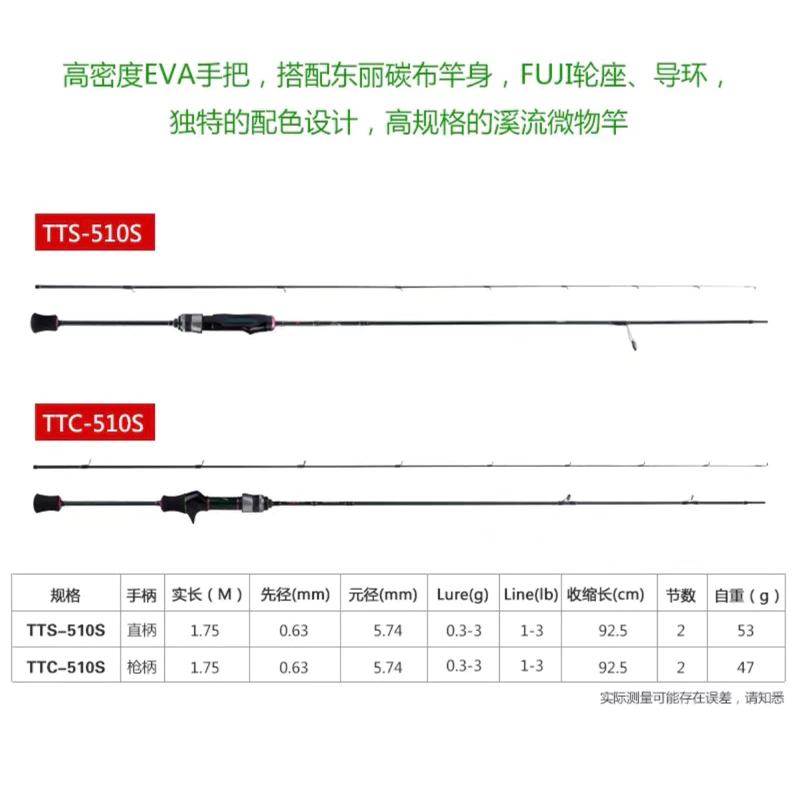 【LUREER】 酷影 KUYING Teton 510S 電擊小蜜蜂 僅47克 超輕量 路亞竿 微物 路亞